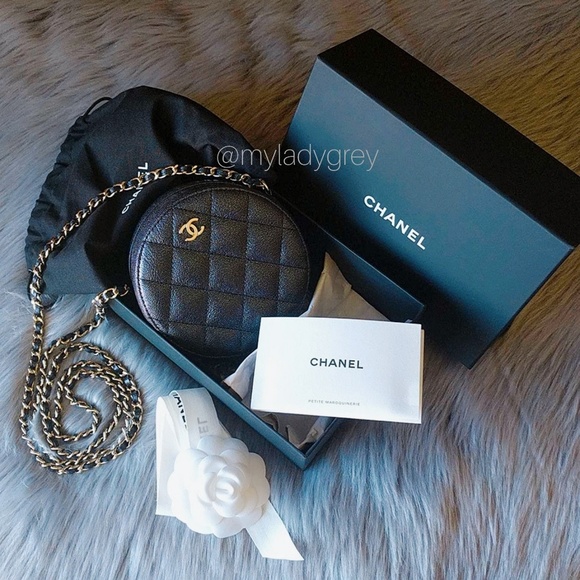 chanel round clutch with chain price